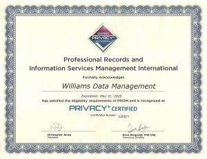 PRISM Privacy+ Certification